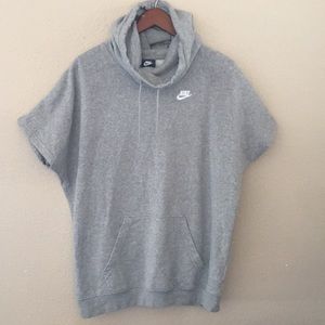 Nike Hooded Short Sleeve Sweatshirt